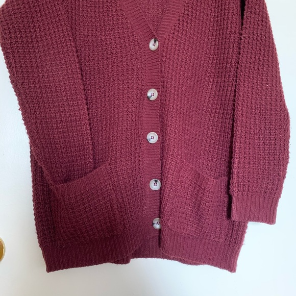 SWS Knit Burgundy Sweater - Picture 2 of 4